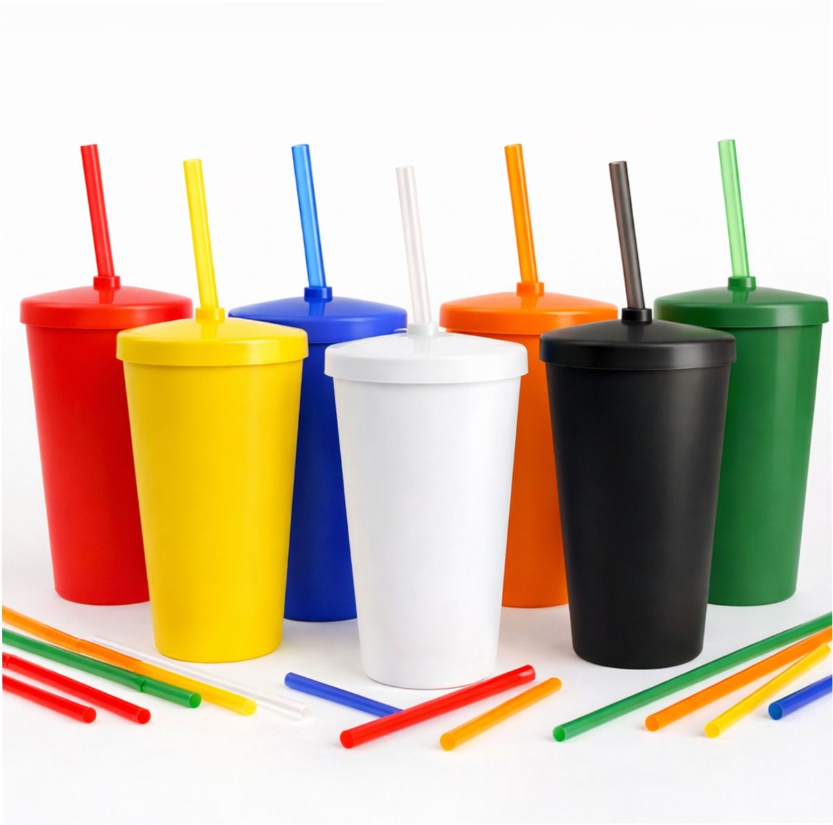 Copo 450 Ml Com Tampa E Canudo