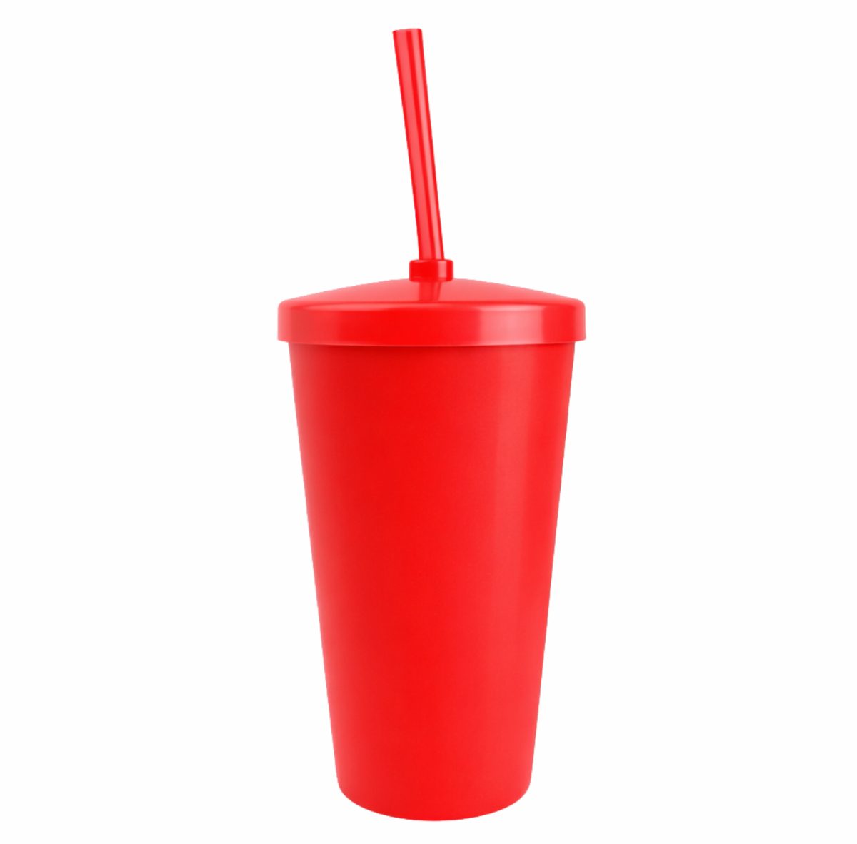 Copo 550 Ml Com Tampa E Canudo