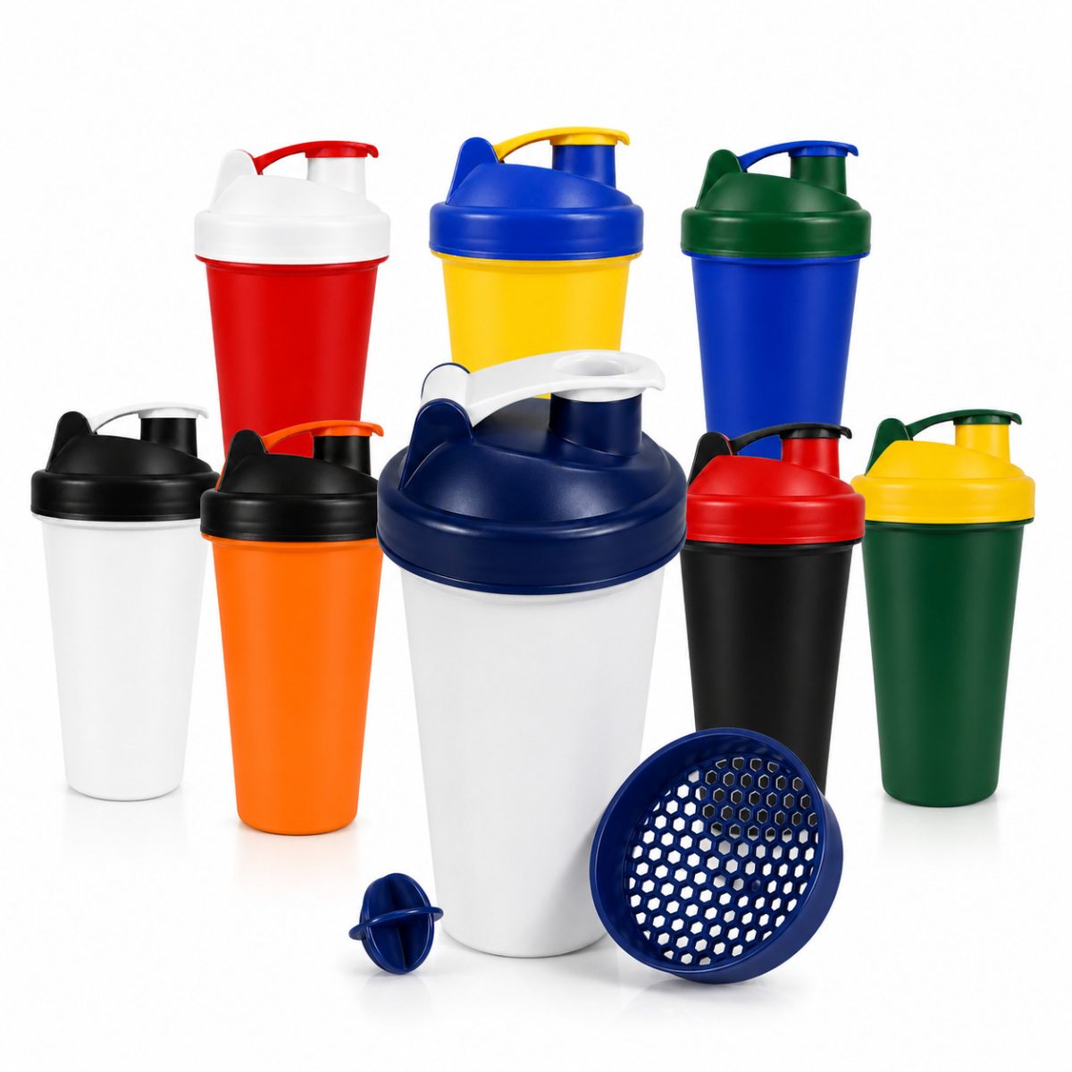 Coqueteleira Bicolor 600 Ml Com Acessórios